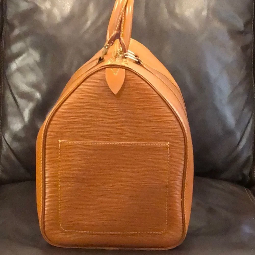 Vintage LOUIS VUITTON Cipango Gold Epi Leather Keepall LV 50 Boston Tote Bag